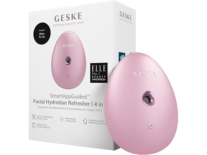 Limpiador facial - Geske Facial Hydration Refresher 4 in 1, Cara, Rosa