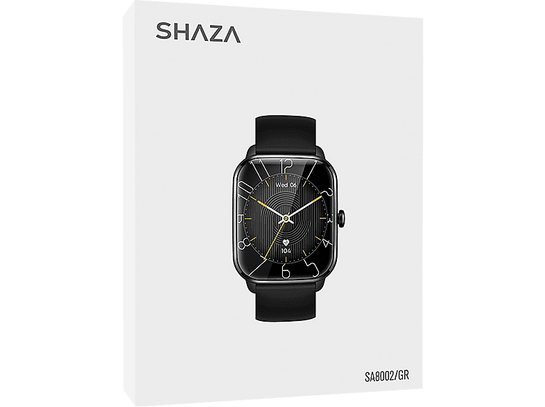SHAZA Akıllı Saat 02 Siyah Fiyat & Özellik | MediaMarkt