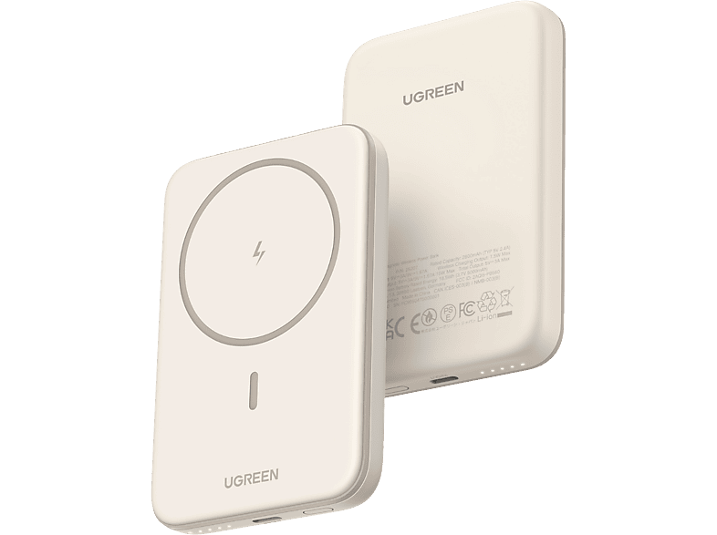 UGREEN 5.000 mAh MagSafe 15W Wireless Powerbank Bej 25207