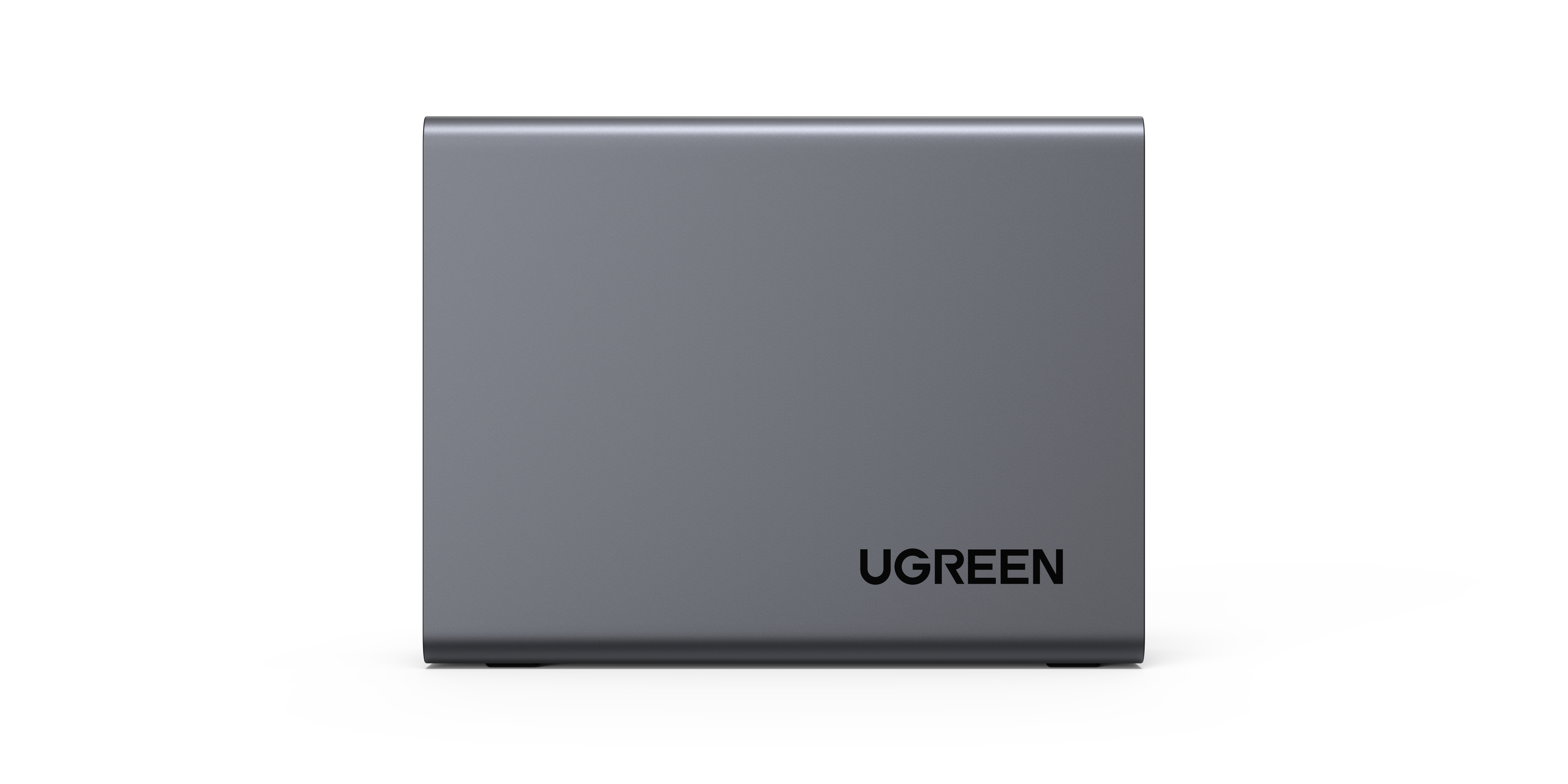 Eine graue externe Festplatte oder SSD von UGREEN mit dem UGREEN-Logo.