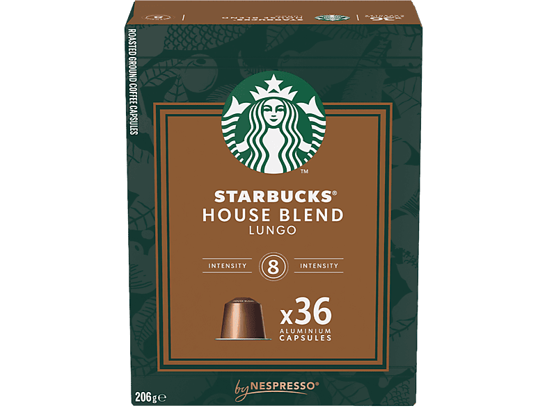 STARBUCKS House Blend Lungo Kaffeekapseln (Bereite es als Espresso (40 ml) oder (110 in deiner Nespresso® Maschine zu)