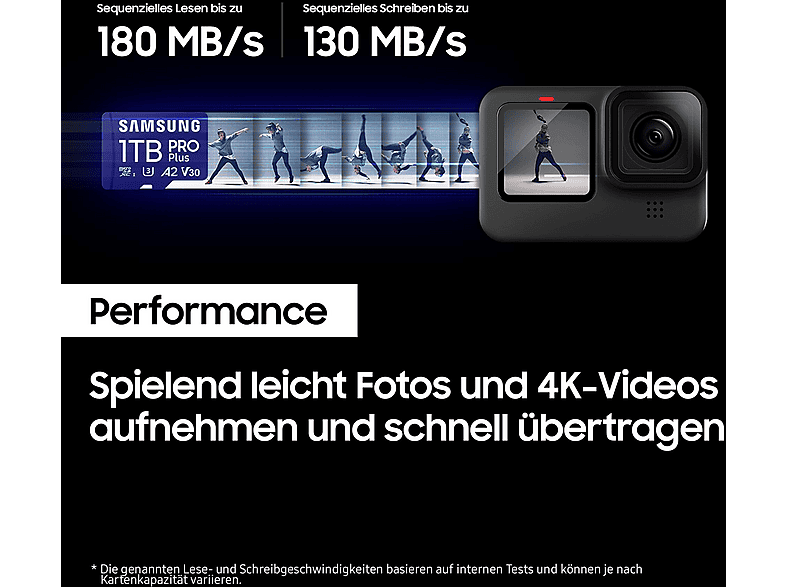Thumbnail - SAMSUNG PRO Plus SDHC (2023) inkl. SD-Adapter, Micro-SD Speicherkarte, 1 TB, 180 MB/s