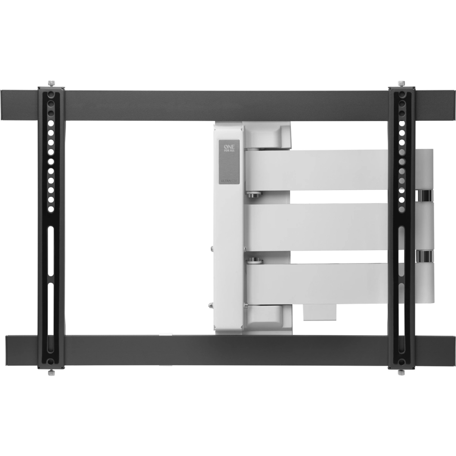 Black and white TV mount on a white background, with the brand 'ONE FOR ALL'.