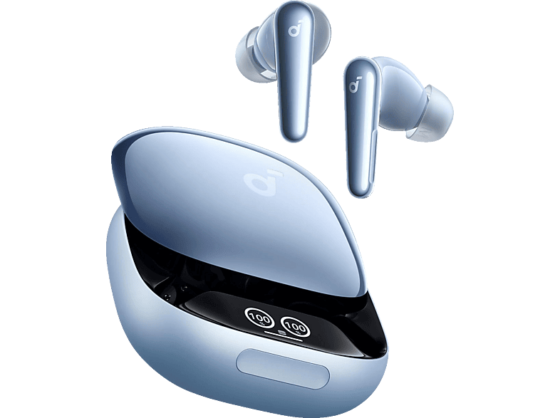 Kopfhörer SOUNDCORE BY ANKER Liberty 4 Pro, In-ear Kopfhörer Bluetooth Hellblau Hochglanz Hellblau Hochglanz | MediaMarkt Kopfhörer SOUNDCORE BY ANKER Liberty 4 Pro, In-ear Kopfhörer Bluetooth Hellblau Hochglanz Hellblau Hochglanz | MediaMarkt