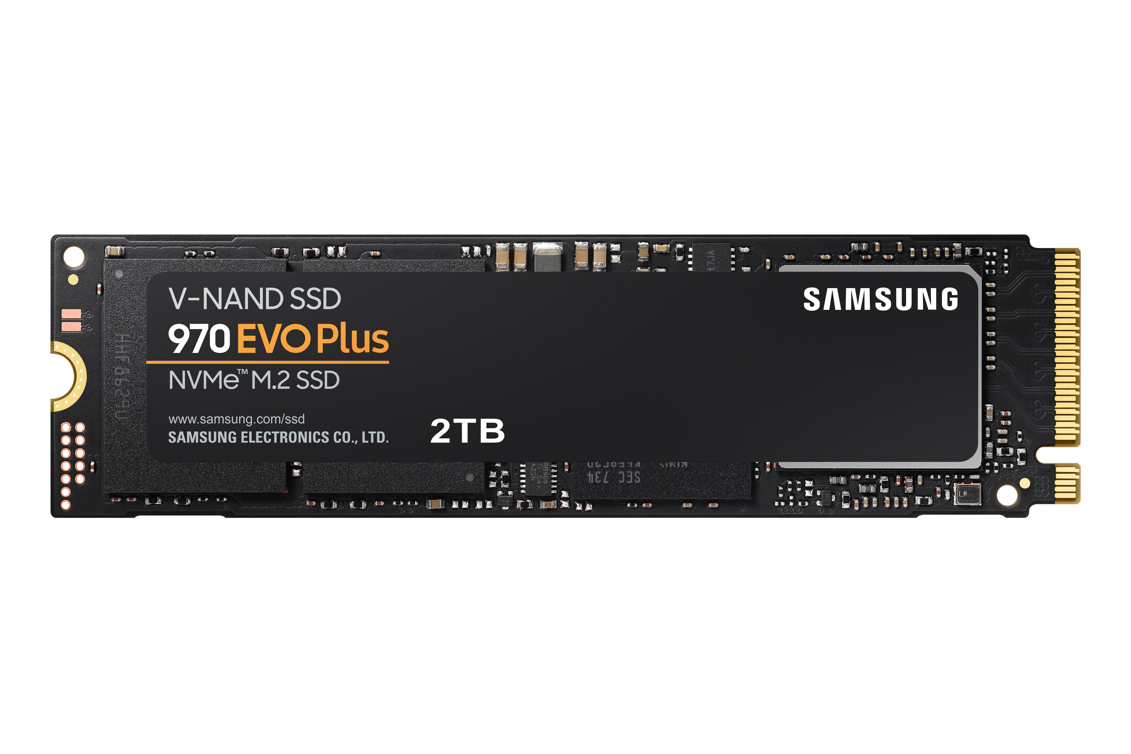 SAMSUNG 970 EVO Plus Festplatte Retail, 2 TB SSD M.2 via NVMe, intern