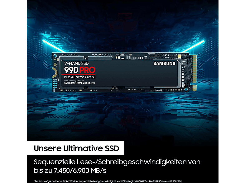 Thumbnail - SAMSUNG 990 PRO Festplatte, 4 TB SSD M.2 via NVMe, intern