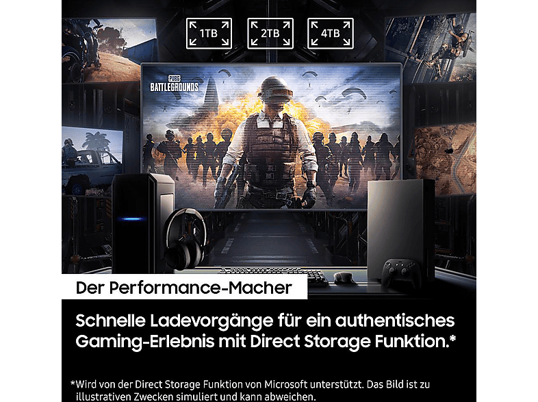 Thumbnail - SAMSUNG 990 PRO Festplatte, 4 TB SSD M.2 via NVMe, intern