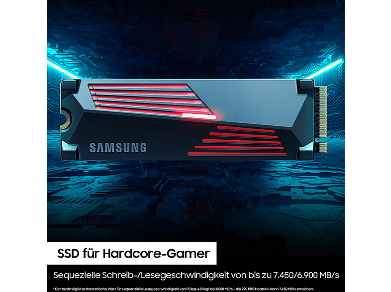Thumbnail - SAMSUNG 990 PRO Heatsink PS5 1TB, Gaming Festplatte, Schwarz
