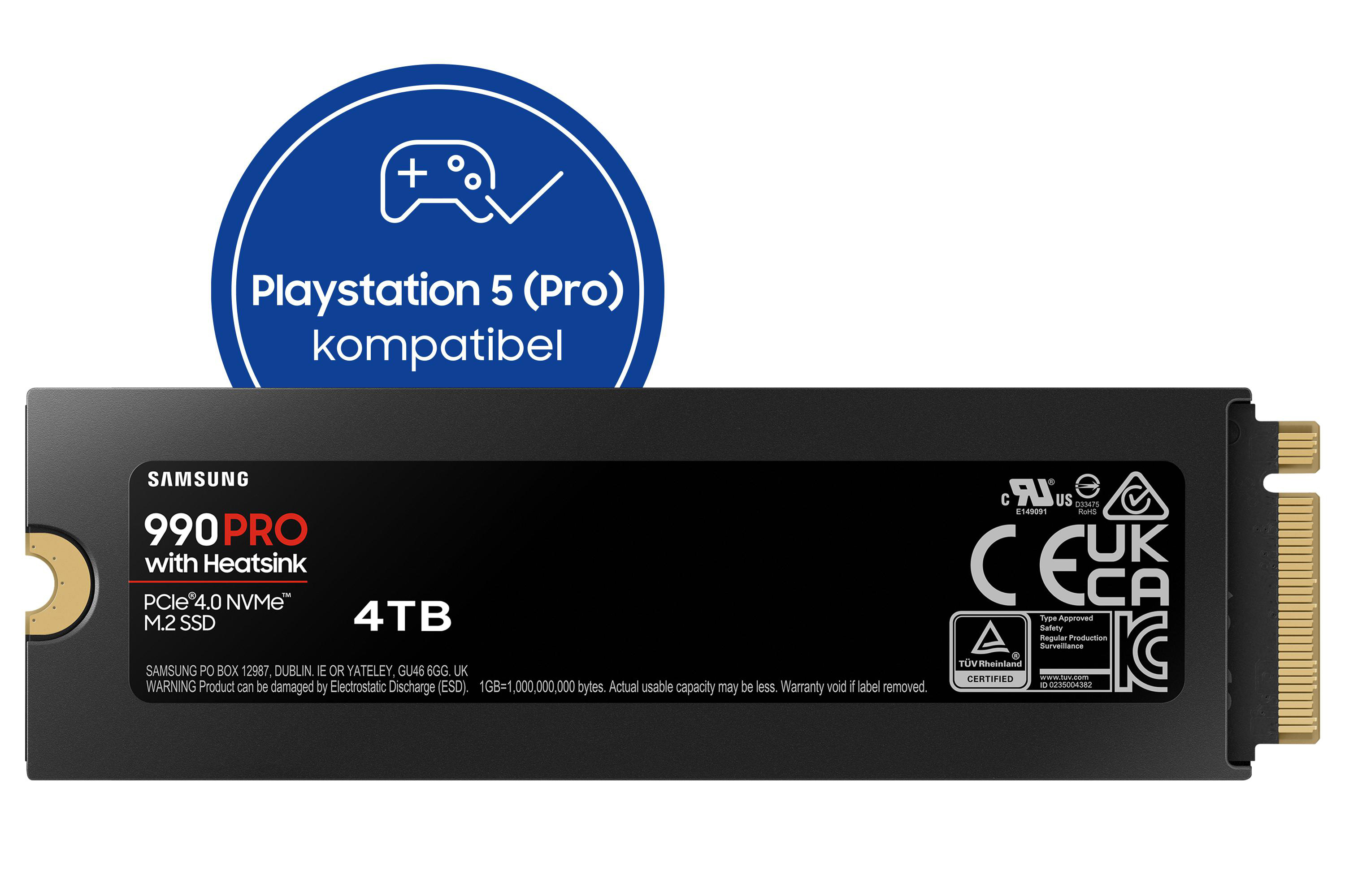 SAMSUNG 990 PRO Heatsink 4TB PS5 Gaming Festplatte bei MediaMarkt