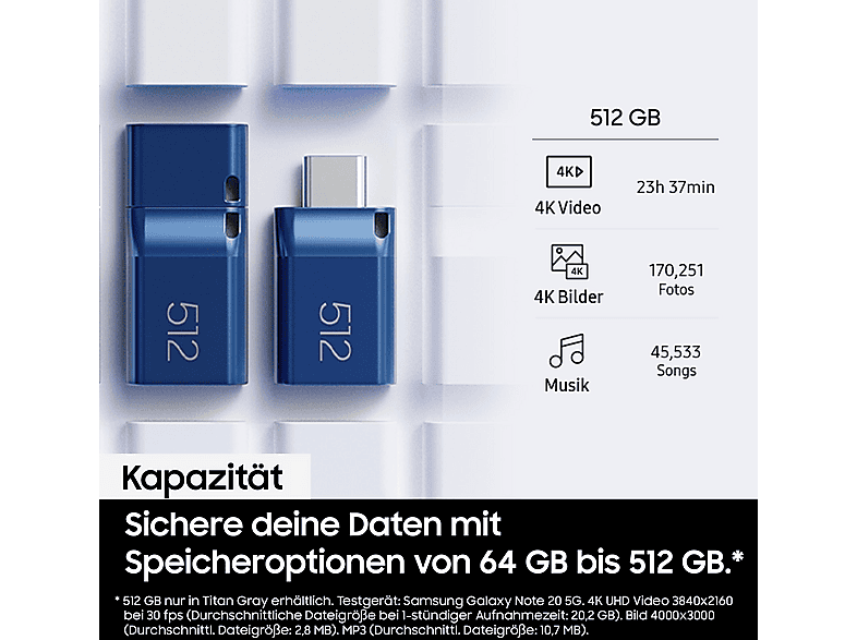 Thumbnail - SAMSUNG MUF-64DA/APC USB-Stick, 64 GB, 300 MB/s, Blau