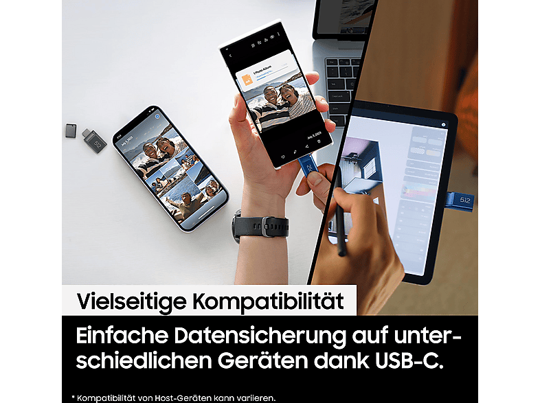 Thumbnail - SAMSUNG MUF-64DA/APC USB-Stick, 64 GB, 300 MB/s, Blau