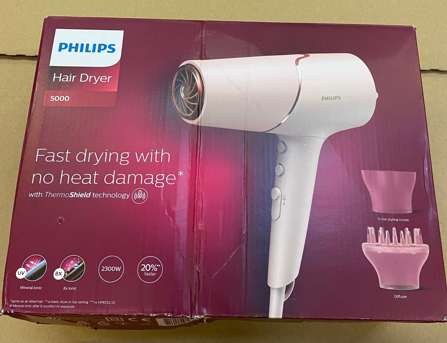 OUTLET - Suszarka do włosów PHILIPS BHD530/00 Seria 5000
