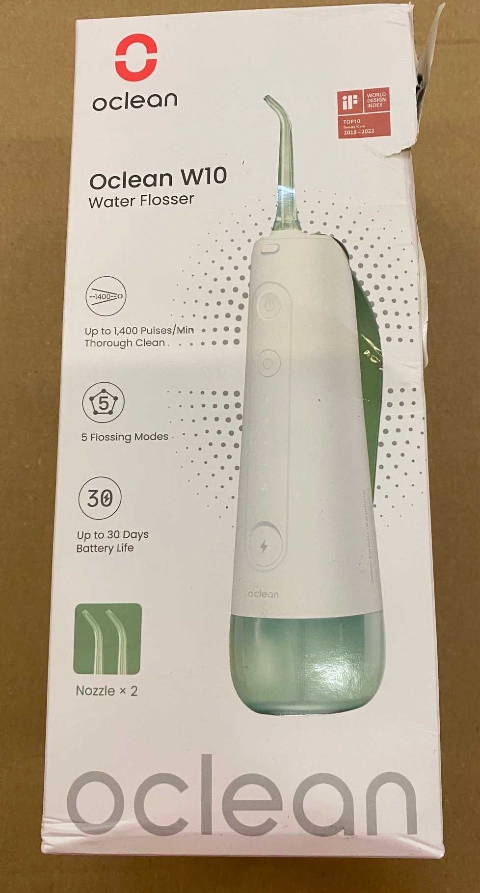 OUTLET - Irygator OCLEAN W10 (2 dysze) Zielony