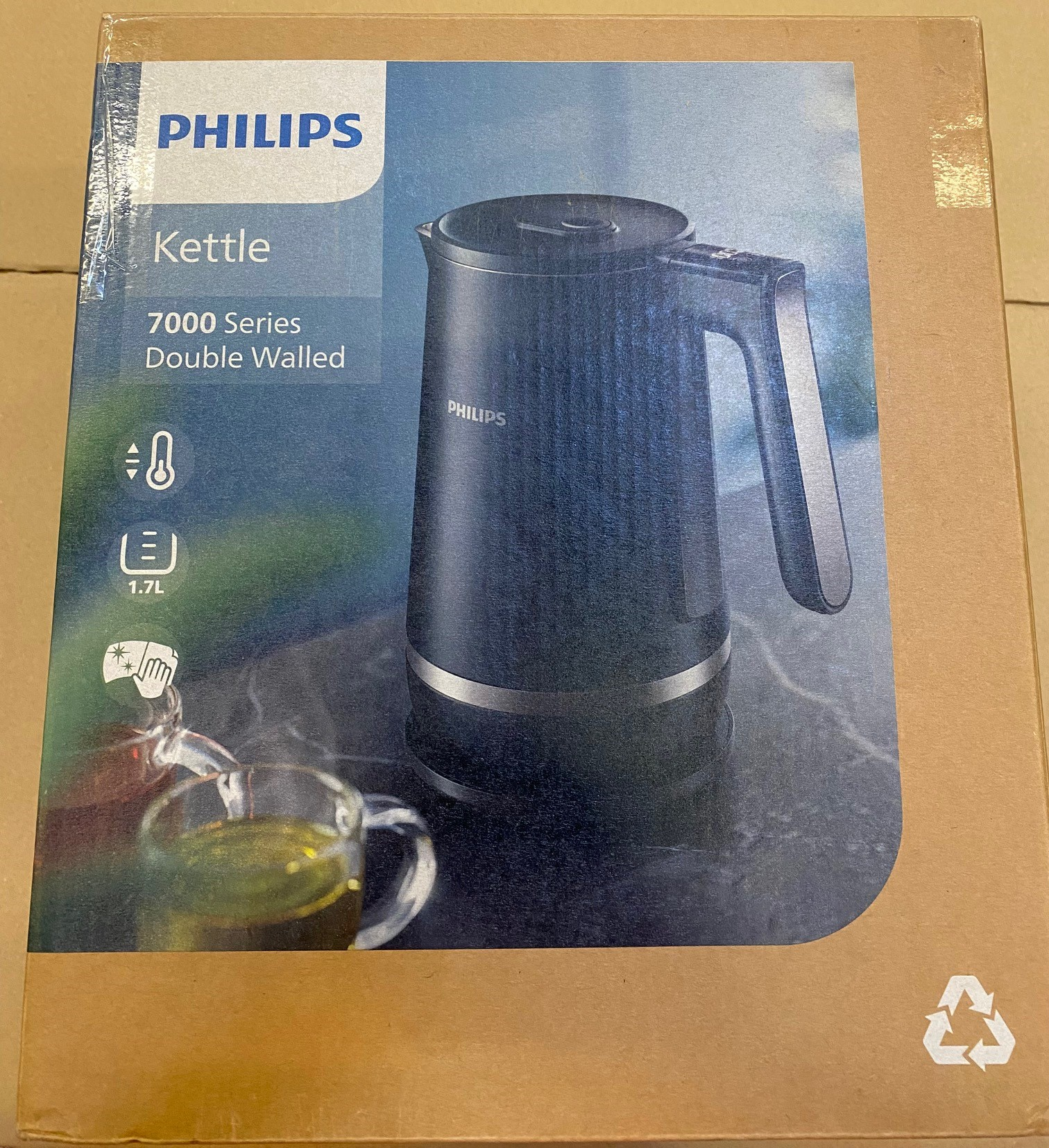 OUTLET - Czajnik bezprzewodowy PHILIPS HD9396/90 Seria 7000 Czarny