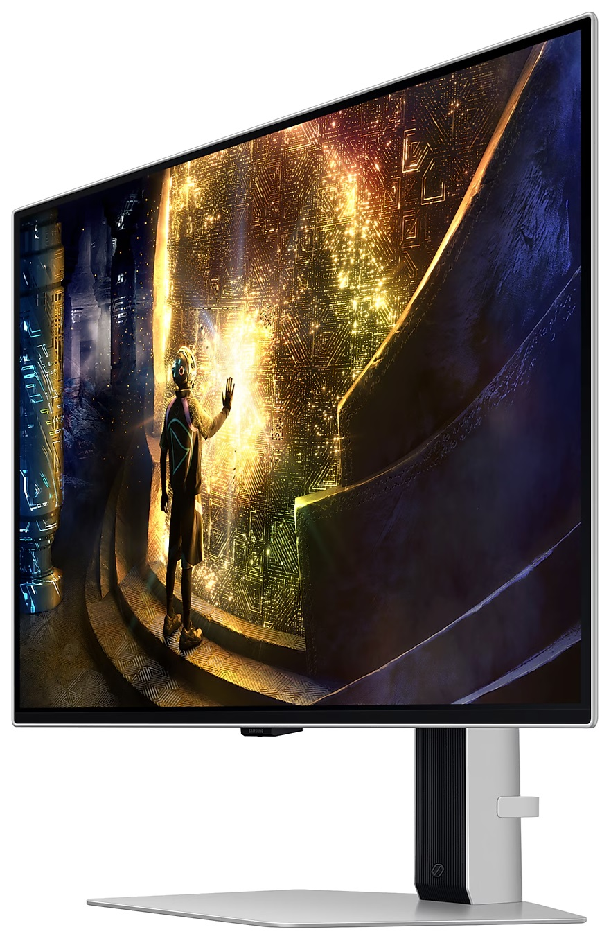 Cyfrowe dzieło sztuki przedstawiające osobę sięgającą do kolorowego portalu.