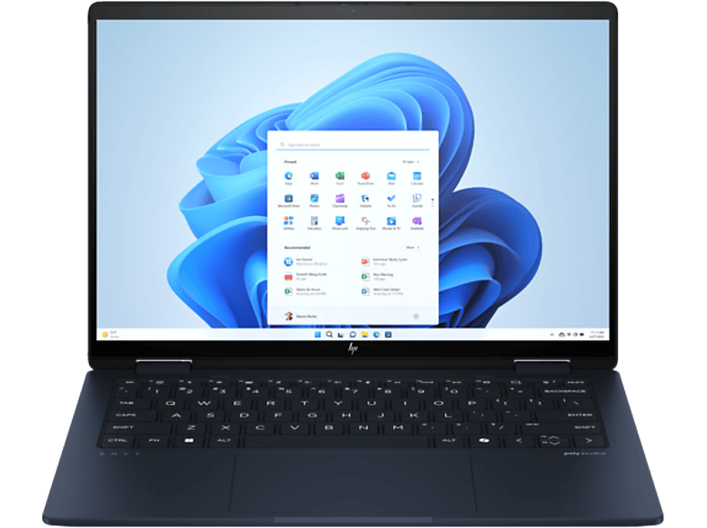 HP ENVY x360 14-fc0004nh AY7L4EA Kék 2in1 eszköz (14" 2.8K Touch OLED/Core Ultra 7/32GB/1024 GB SSD/Win11H)