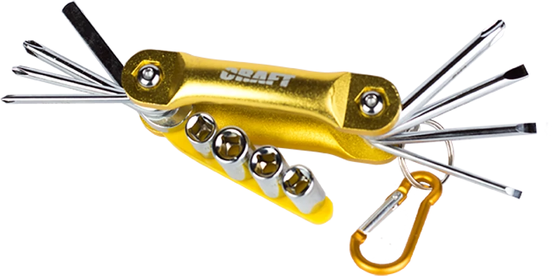 CRAFT Csavarhúzó és dugókulcs behajtható, 12 funkció (6401)