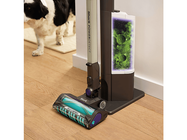 Shark IP3251EUT PowerDetect Clean & Empty Kabelloser Staubsauger (Akkulaufzeit: 70 min, Javagrau / Lila) — Foto 4 von 5