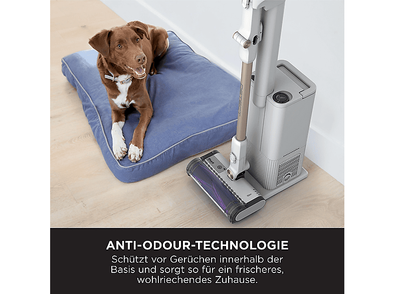 Shark IW3612EU Detect Clean & Empty Kabelloser Staubsauger (0,42 l, Akkulaufzeit: 60 min, Weiß) — Foto 4 von 5