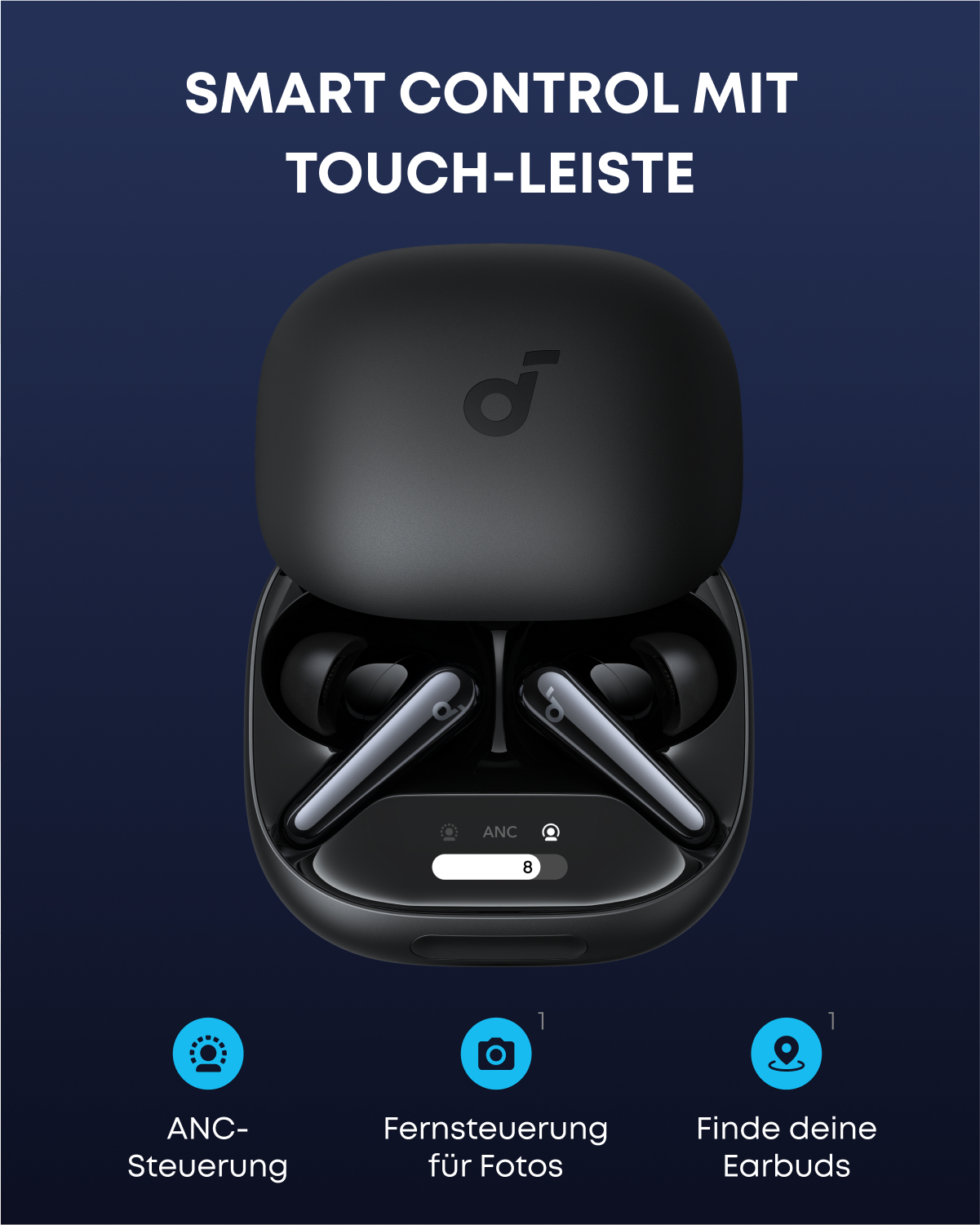 SOUNDCORE BY ANKER Liberty 4 Pro, In-ear Kopfhörer Bluetooth