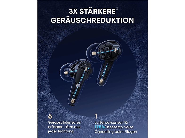 Thumbnail - SOUNDCORE BY ANKER Liberty 4 Pro, In-ear Kopfhörer Bluetooth Schwarz