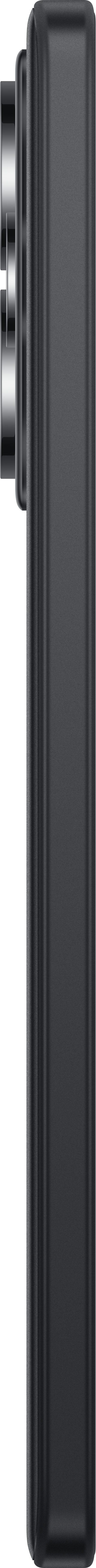 Seitenprofil eines schwarzen Smartphones mit drei Kameralinsen.