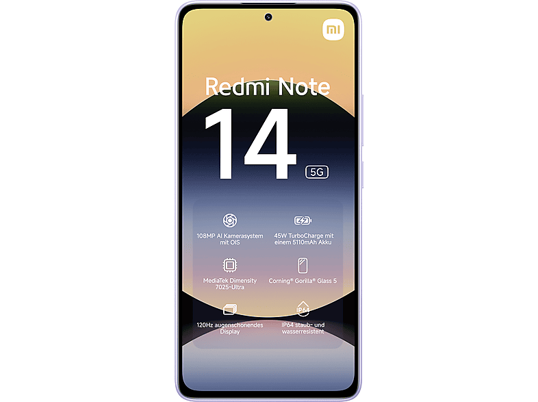 XIAOMI Redmi Note 14 5G 256 GB Lavender Purple Dual SIM