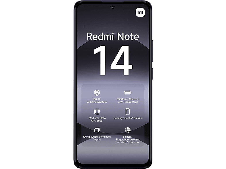 XIAOMI Redmi Note 14 128 GB Midnight Black Dual SIM