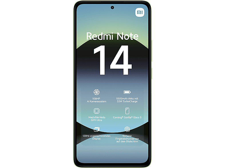 Thumbnail - XIAOMI Redmi Note 14 128 GB Lime Green Dual SIM