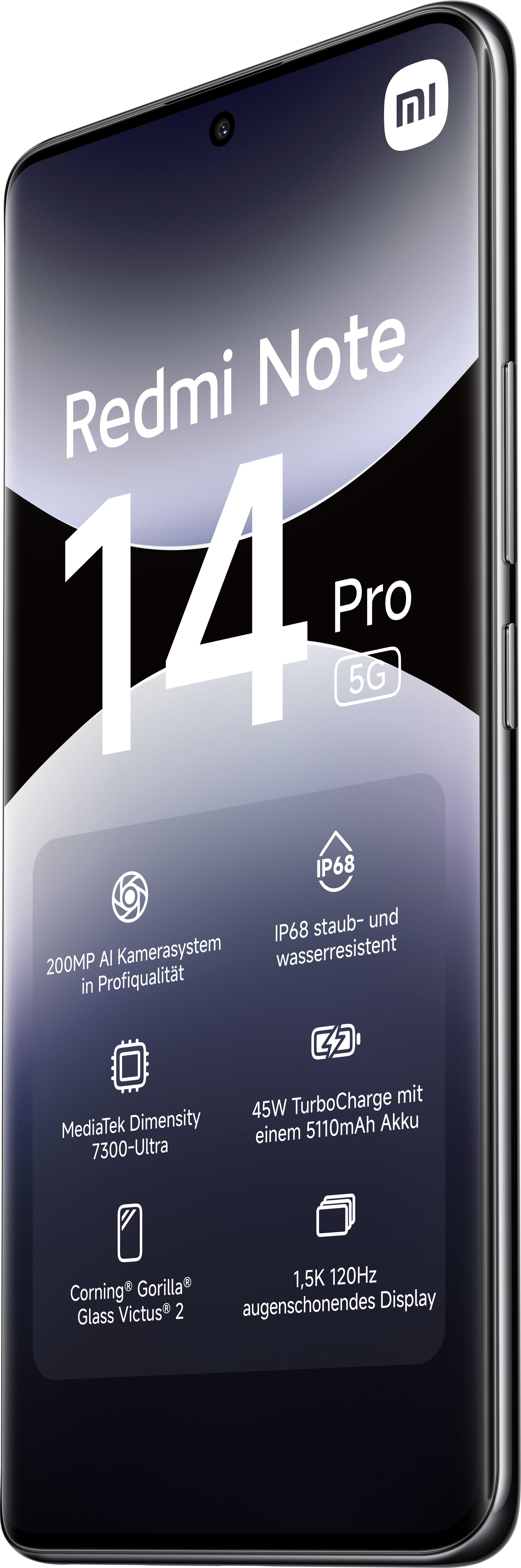 Ein Mobiltelefon mit einem Bildschirm, der Text anzeigt.