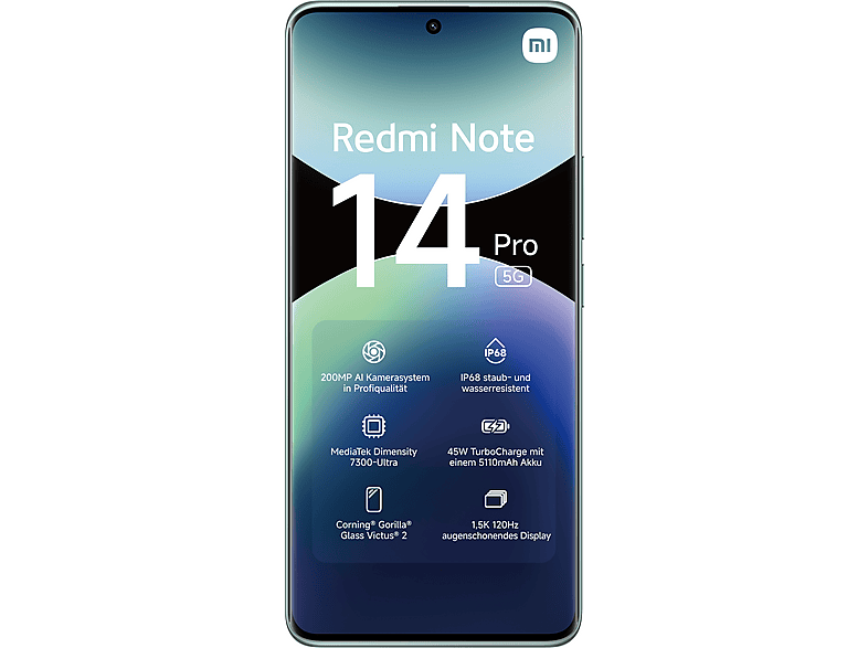 XIAOMI Redmi Note 14 Pro 5G 256 GB Coral Green Dual SIM