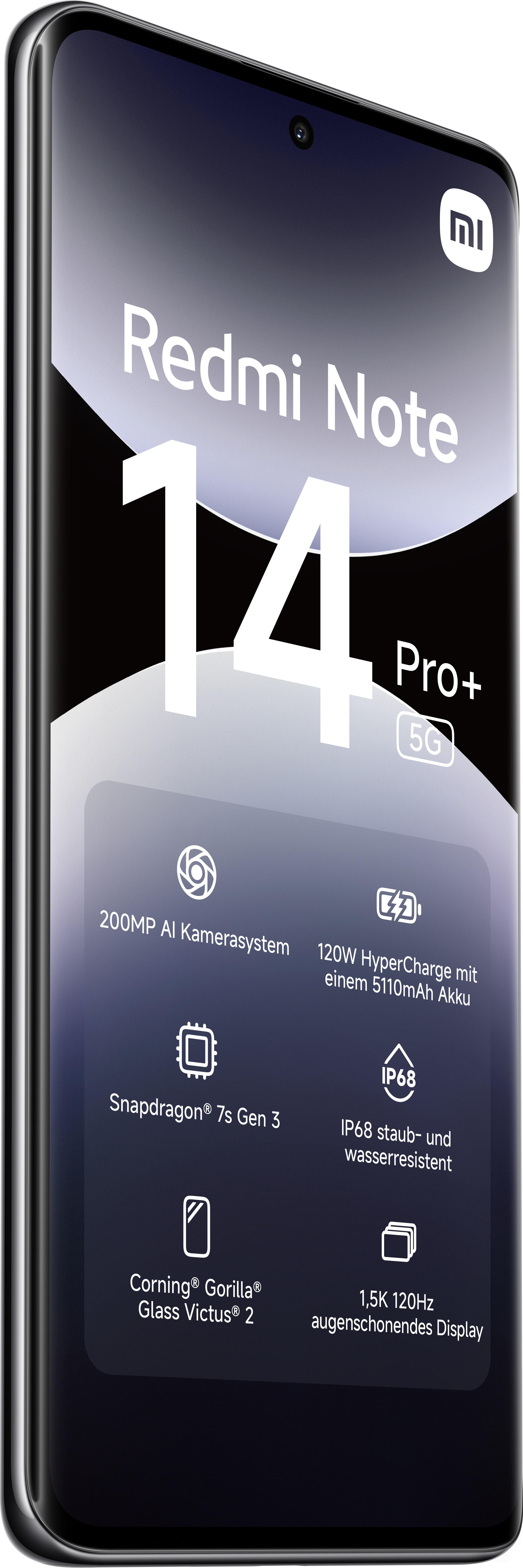 Ein Produktbild eines Redmi Note 14 Pro+ 5G-Smartphones.