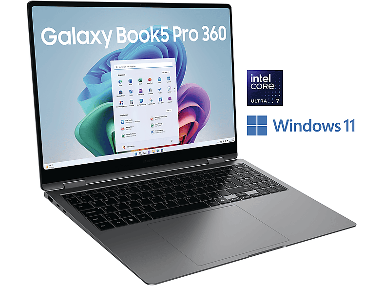 SAMSUNG Galaxy Book5 Pro 360, Copilot+ PC - 16 Zoll Intel® Core™ Ultra 7 256V GB 1 TB Arc™ GPU Windows 11 Home