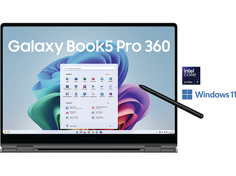 SAMSUNG Galaxy Book5 Pro 360, Copilot+ PC - 16 Zoll Intel® Core™ Ultra 7 256V GB 1 TB Arc™ GPU Windows 11 Home