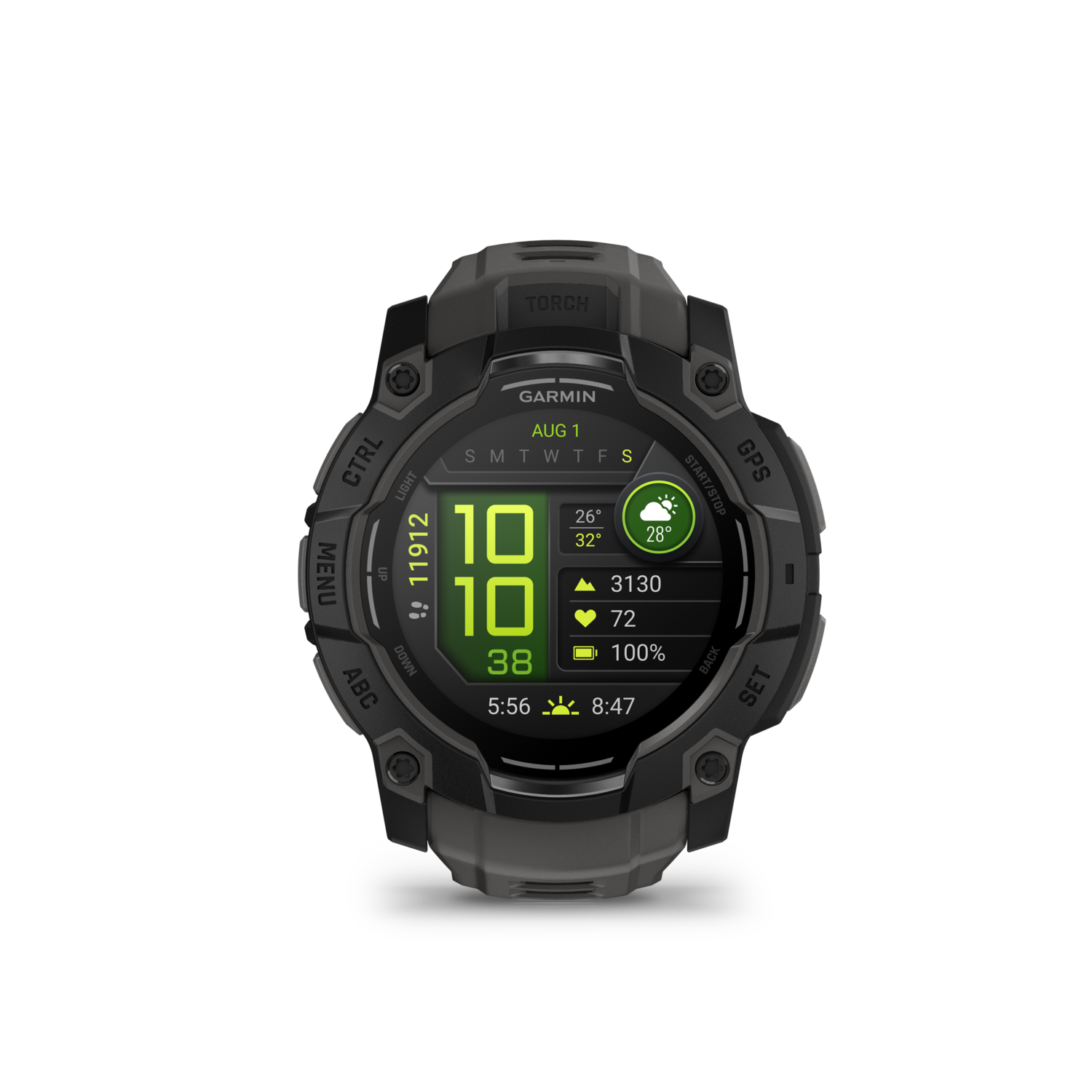 Garmin Instinct 3 50mm Amoled Smartwatch Zwart