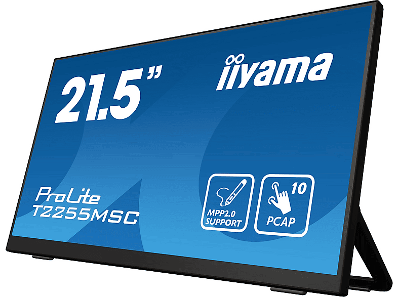 IIYAMA ProLite T2255MSC-B1 21,5 Zoll Full-HD Monitor (5 ms Reaktionszeit, 60 Hz) — Foto 3 von 5