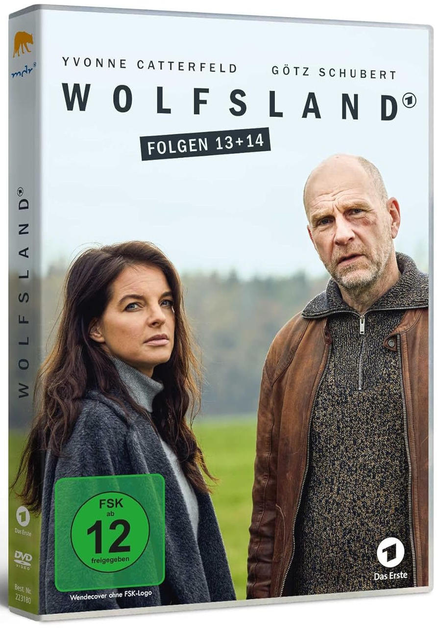 DVD-Cover: Mann und Frau, Text: Wolfsland Folgen 13+14.