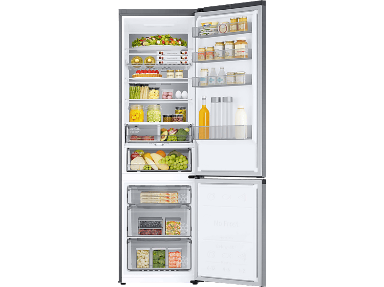 SAMSUNG RL38C775CS9/EG Kühlgefrierkombination (C, 390 l, 2030 mm hoch, Premium Edelstahl Look)