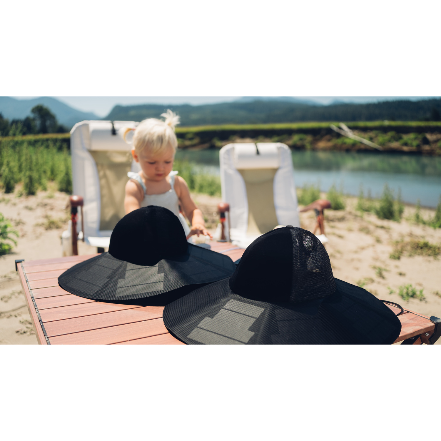 ECOFLOW Chapeau Solaire L/XL 12W Noir (EFPOWERHAT-L-XL)