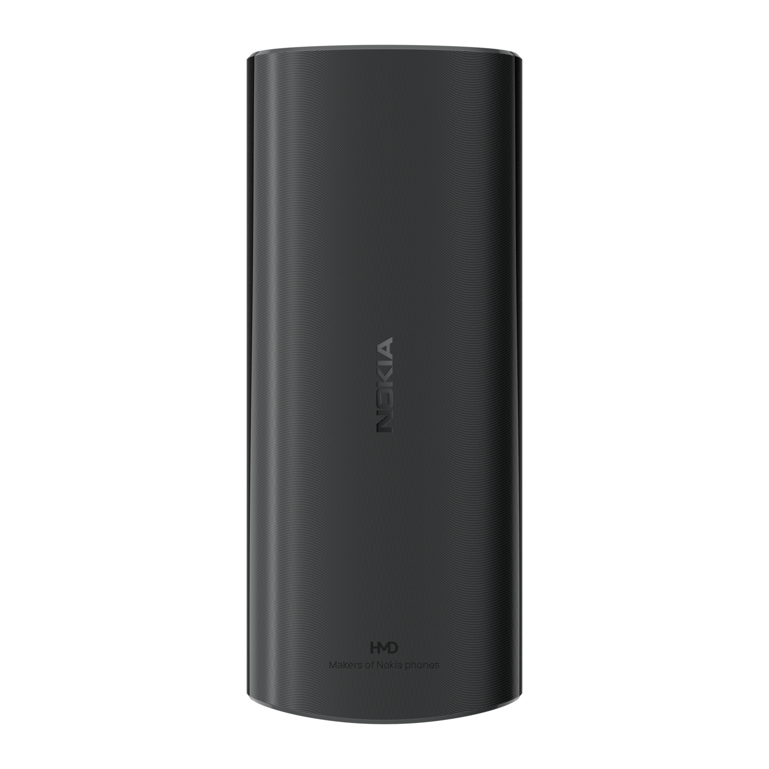 Dark gray Nokia power bank with a textured surface and the Nokia logo.