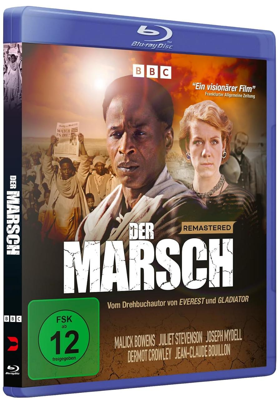 Blu-ray-Disc-Cover mit Schauspielern, Text und dem BBC-Logo.