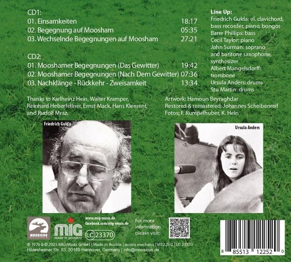 CD-Cover mit Bildern von zwei Männern und einer Frau, mit Titellisten.