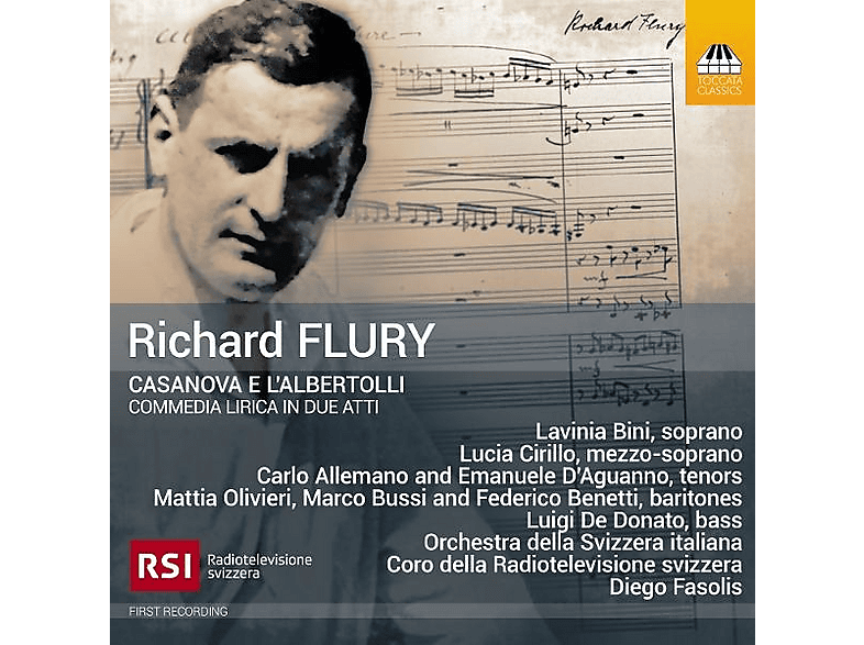 Orchestra della Svizzera Italiana - Coro della RSI - Diego Fasolis (Dir) - Solisten: Lavinia Bini, Lucia Cirillo, Carlo Allemano, Emanuele D'Aguanno, Mattia Olivieri, Marco Bussi, Federico Benetti, Luigi De Donato - Casanova e l'Albertolli - (CD)