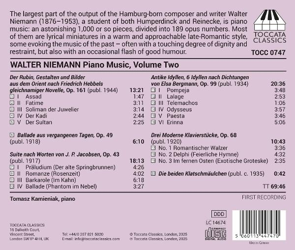 CD-Cover mit Titelliste und Informationen. Der Text ist auf Deutsch.