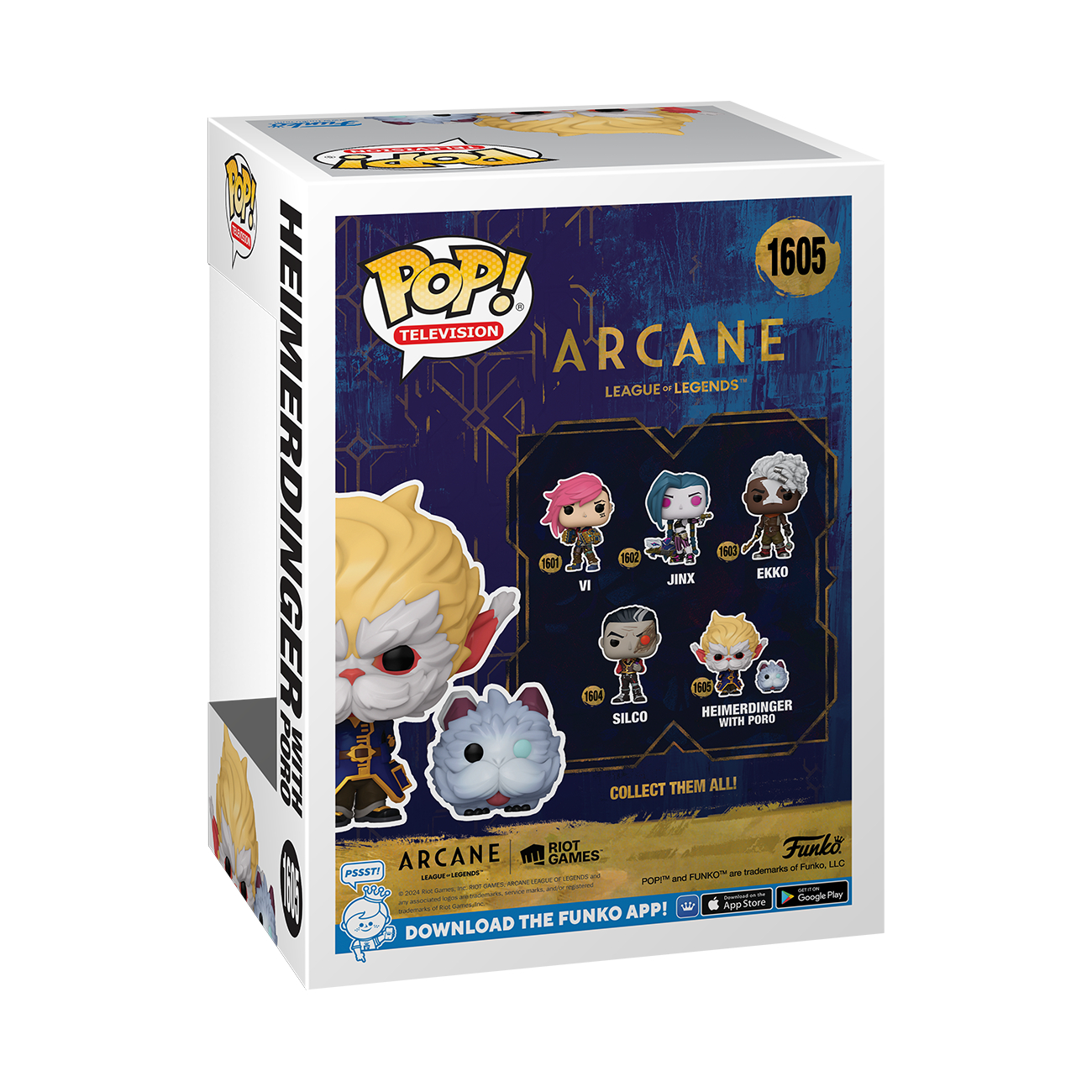 Eine Funko Pop-Box mit einer Figur einer Zeichentrickfigur darauf.