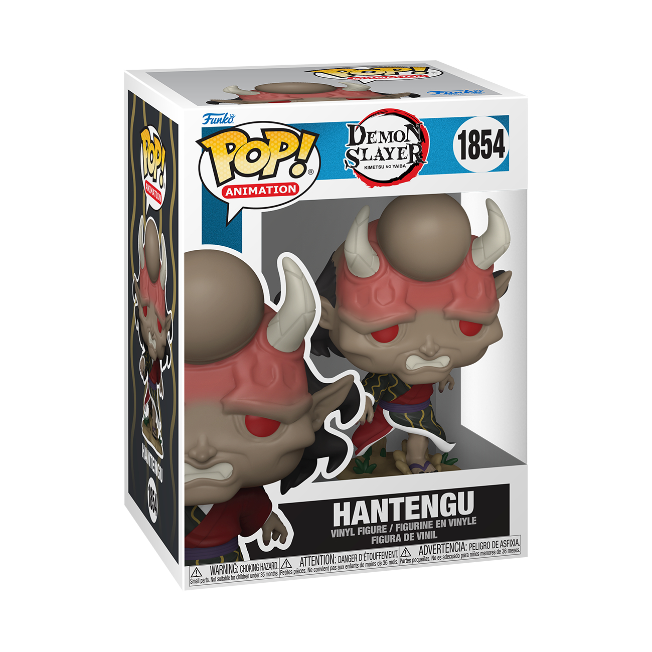 Funko Pop Figur der Demon Slayer Figur Hantengu in einer Box. Es ist eine Figur.