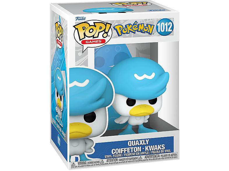 FUNKO POP Pokemon Quaxly, 10 cm Vinyl Figur