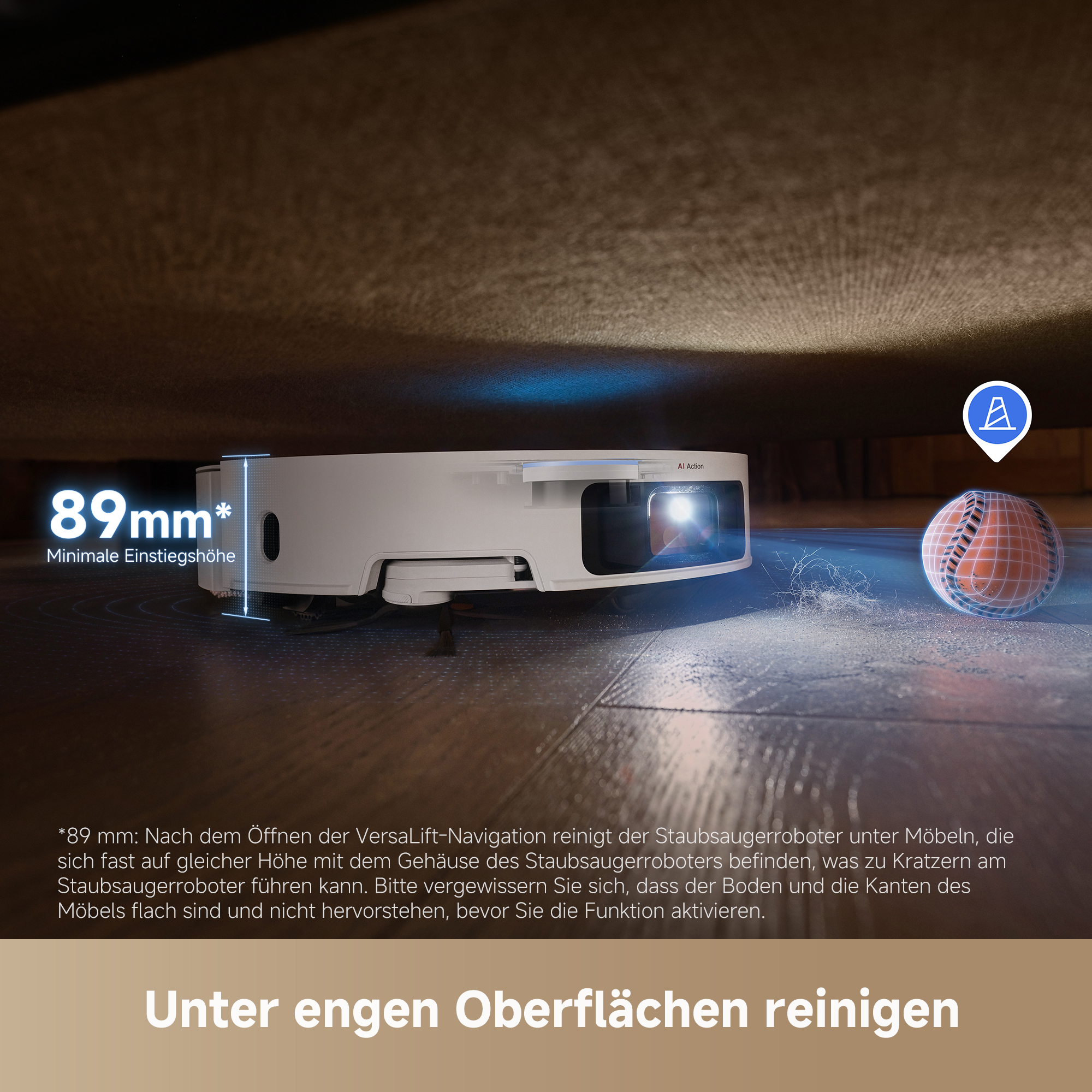 Schwarze Hisense Mikrowelle und eine Person, die eine Taste drückt.