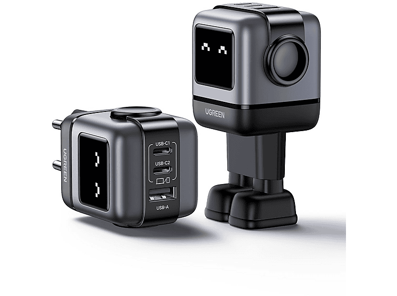 UGREEN Uno RG 65W 3-Port GaN Fast Charger EU Wall Universal, Black