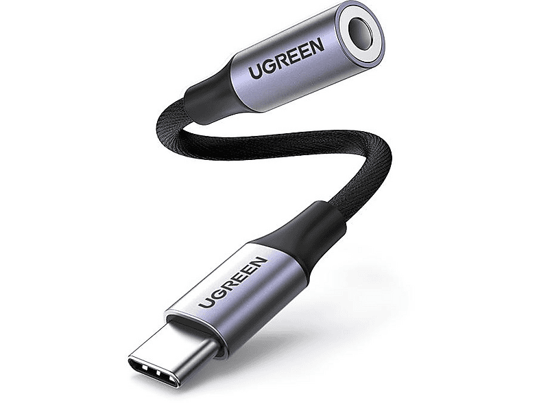 Thumbnail - UGREEN USB-C auf 3.5 mm Audio Kabel Dark Gray